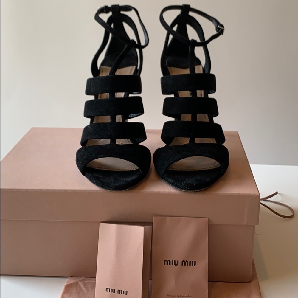 Authentic Miu Miu black evening shoes. Size 38 - Picture 2 of 5